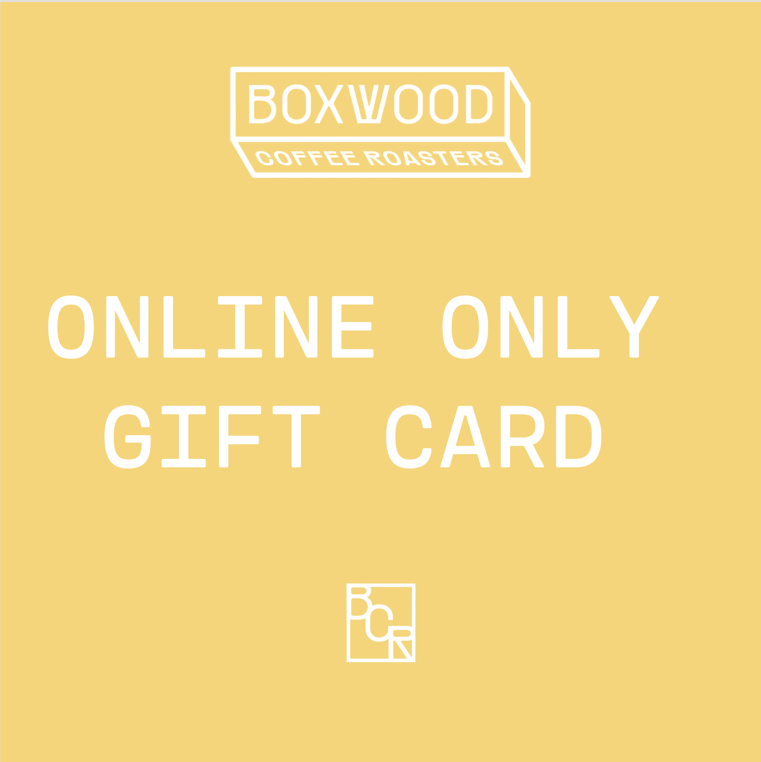 Boxwood - ONLINE ONLY - Giftcard